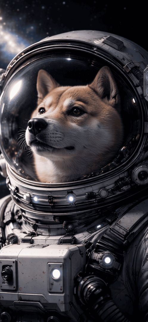 Astronaut Shiba Inu in space iphone wallpaper patakapix wallpaper