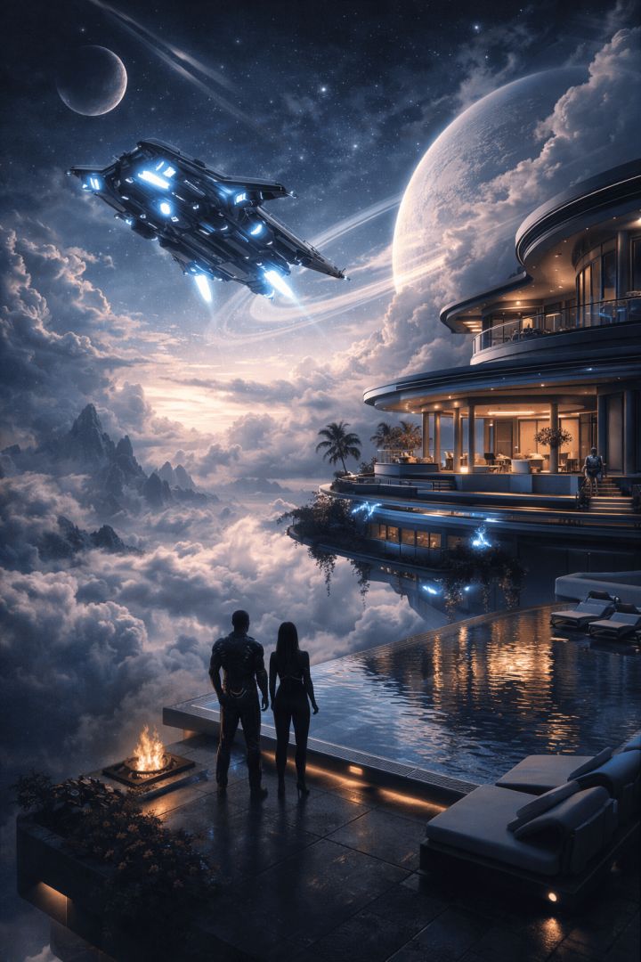 Futuristic-villa-above-the-clouds-wallpaper-patakapix city wallpaper