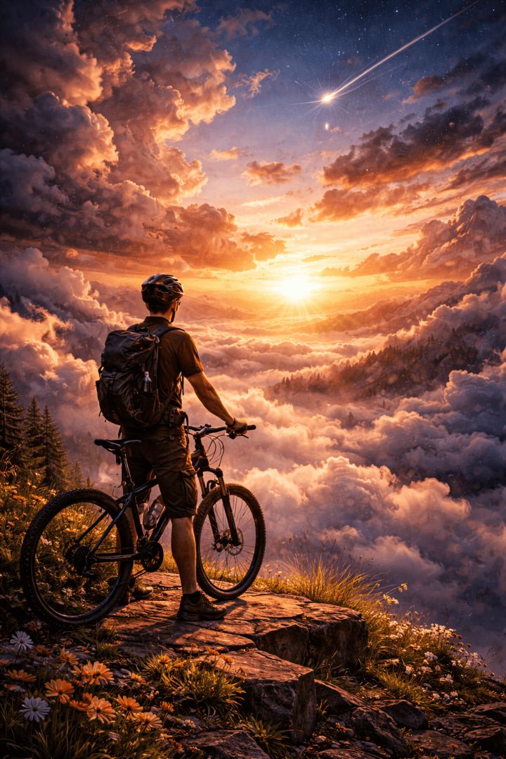 Riding toward the sunset horizon wallpaper patakapix motivation wallpaper