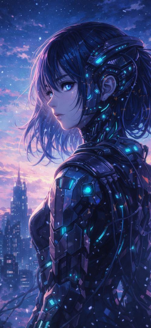 anime-cyber-girl-iphone-wallpaper-patakapix wallpaper