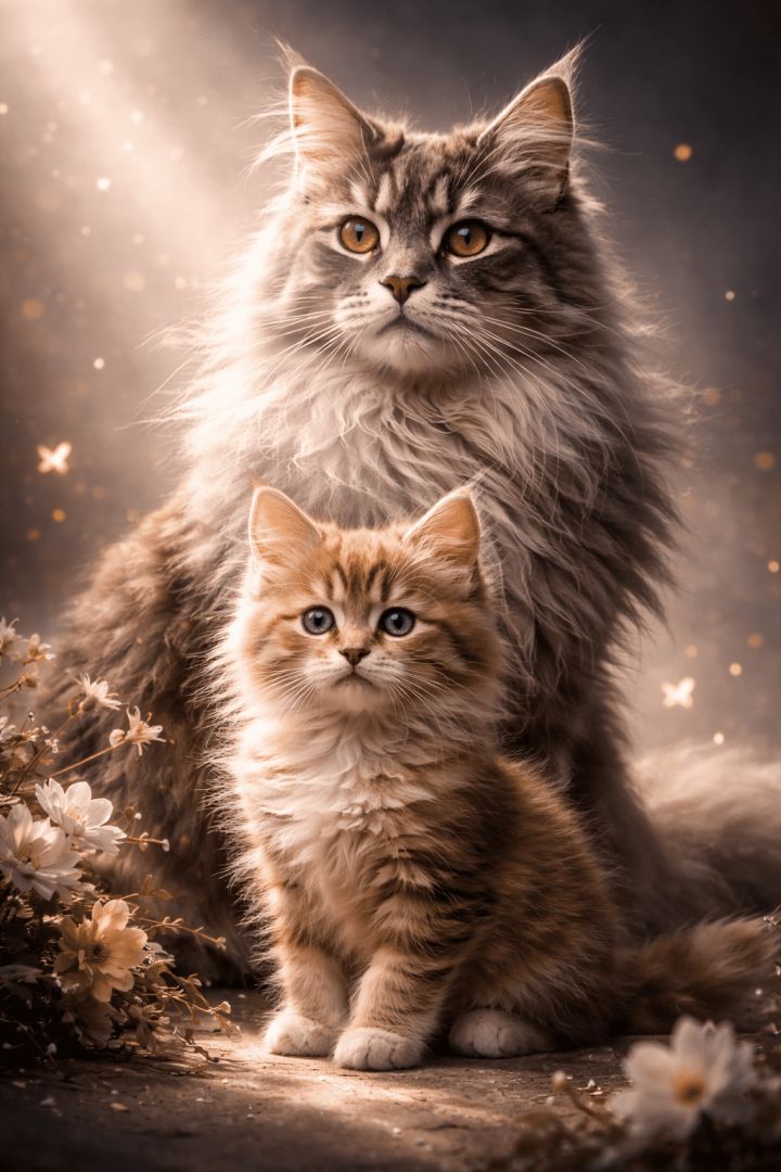 Regal companions in ethereal light wallpaper patakapix wallpaper