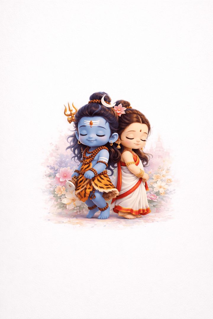 Baby Shiva and Parvati in serenity wallpaper patakapix wallpaper