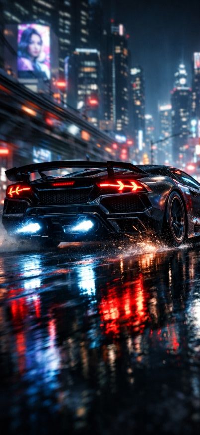 Cyberpunk speed through neon city streets iphone wallpaper patakapix wallpaper