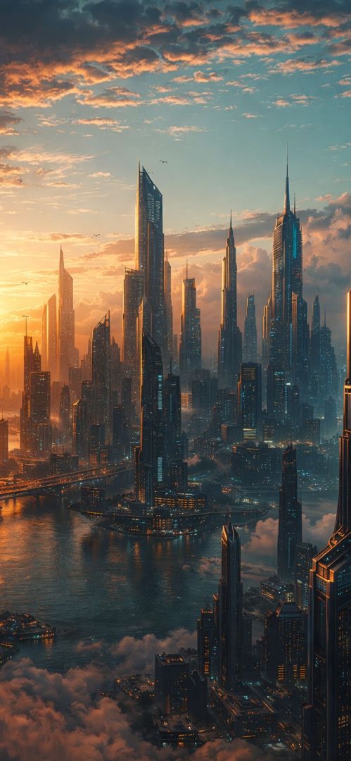 futuristic-city-skyline-iphone-wallpaper-patakapix city wallpaper
