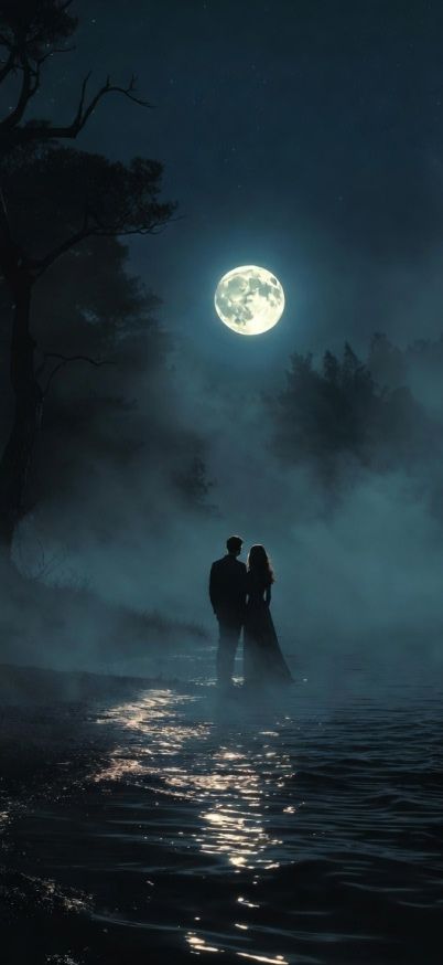 Full Moon Romance Couple iphone Wallpaper patakapix wallpaper