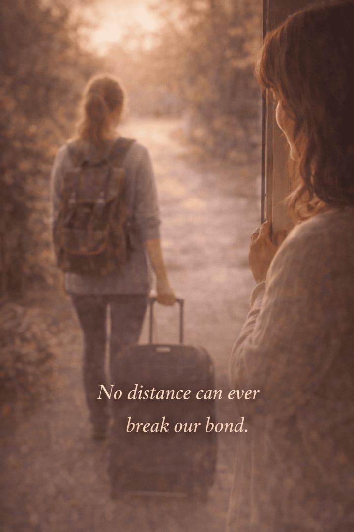 A heartfelt farewell at sunset wallpaper