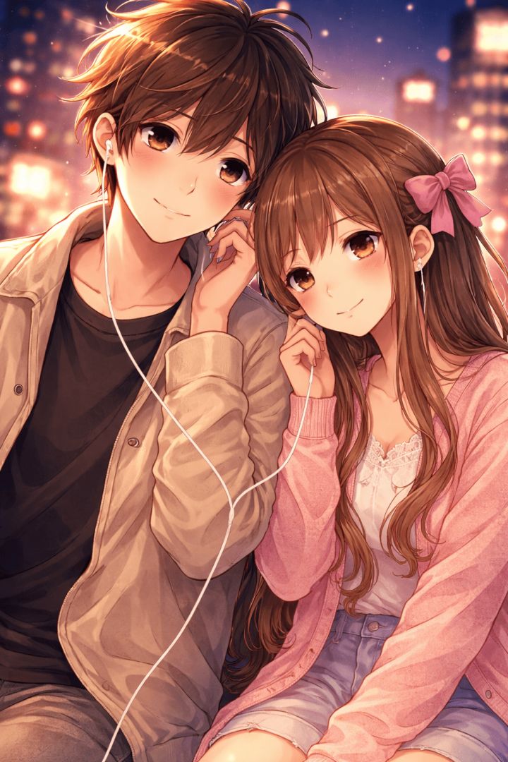 A romantic tune in the city wallpaper