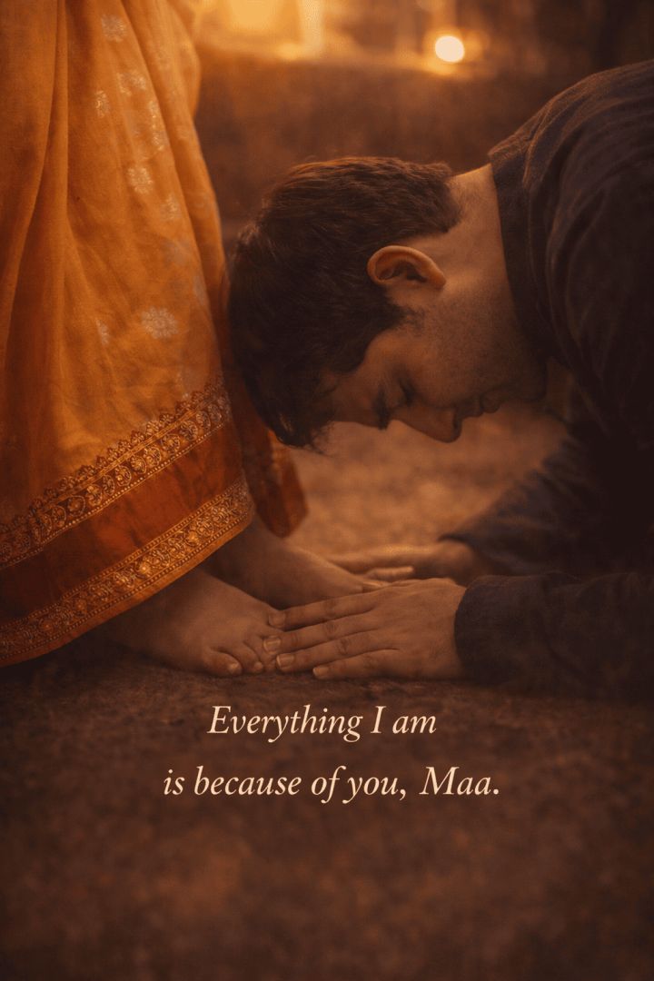 A son's respect for his mother (1) love wallpaper