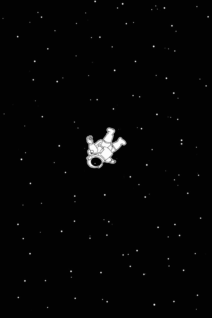 Astronaut drifting in space space wallpaper
