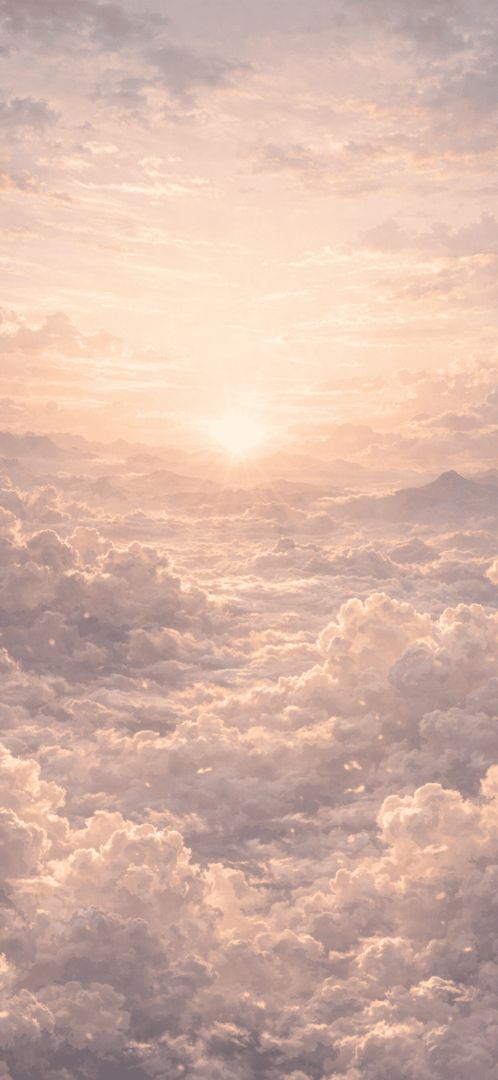 Golden-hour-over-a-sea-of-clouds-wallpaper-iphone-patakapix wallpaper