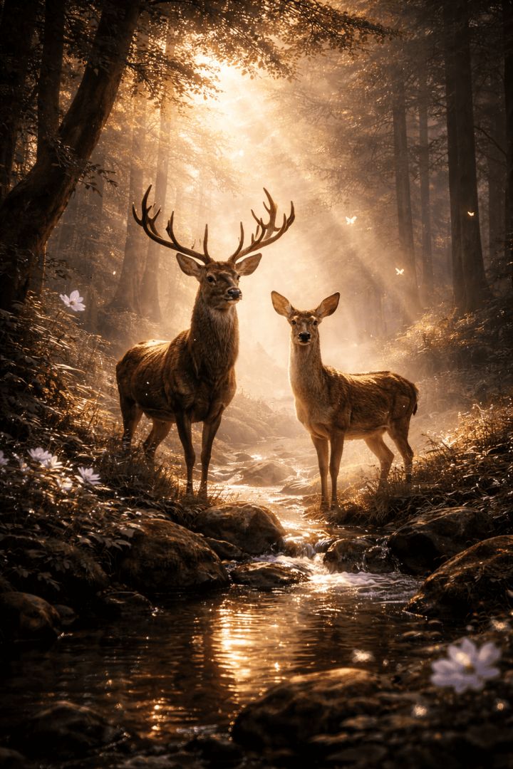 A serene morning in the forest wallpaper patakapix wallpaper