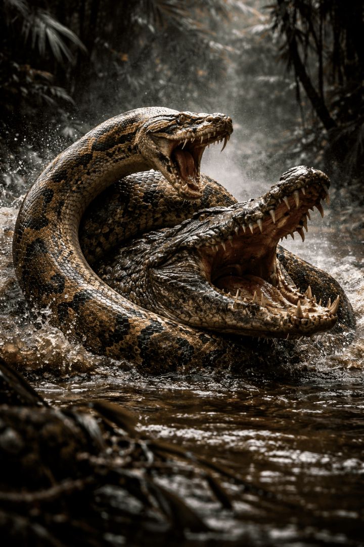 Battle in the swamp wallpaper