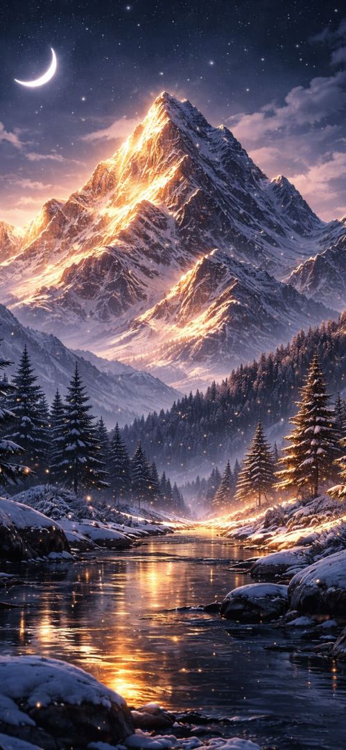 snowy-mountain-sunrise-iphone-wallpaper-patakapix wallpaper