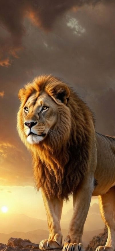 Powerful Lion King Sunset Wallpaper iphone Wallpaper patakapix wallpaper