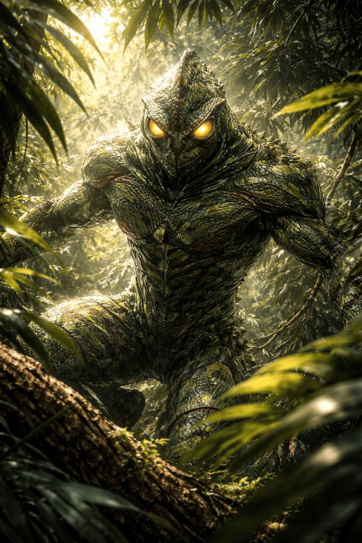 Camouflaged hero in the jungle wallpaper