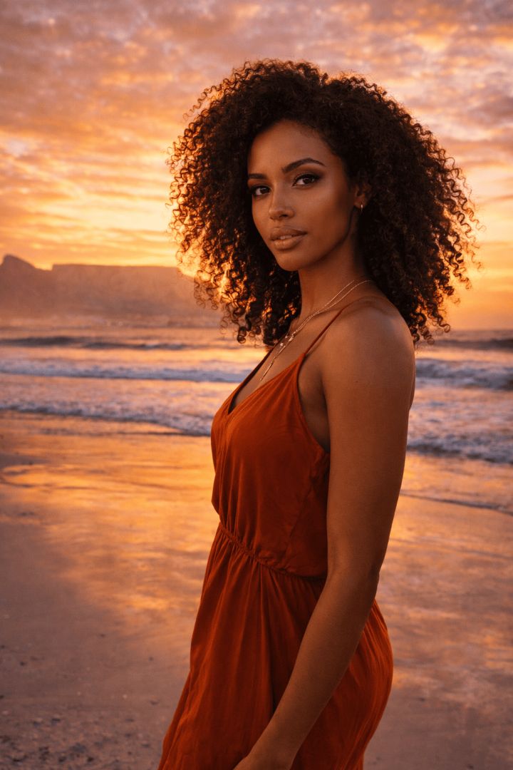 Cape Town sunset beauty portrait actor wallpaper
