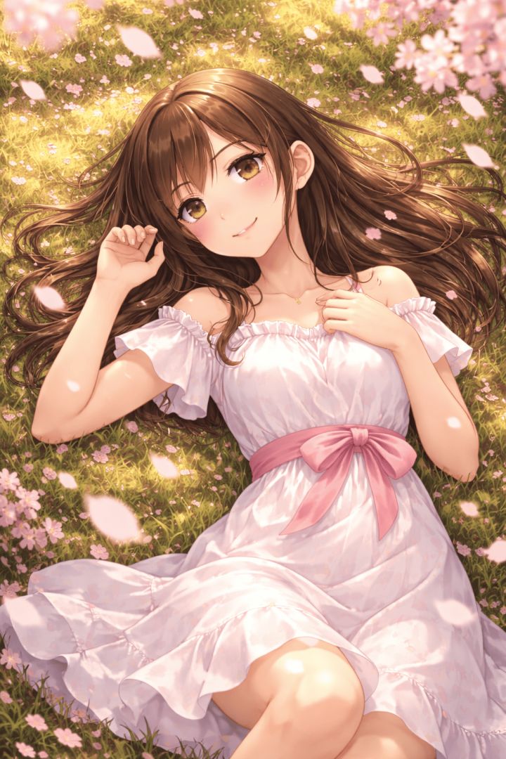 Cherry blossoms and a summer day wallpaper
