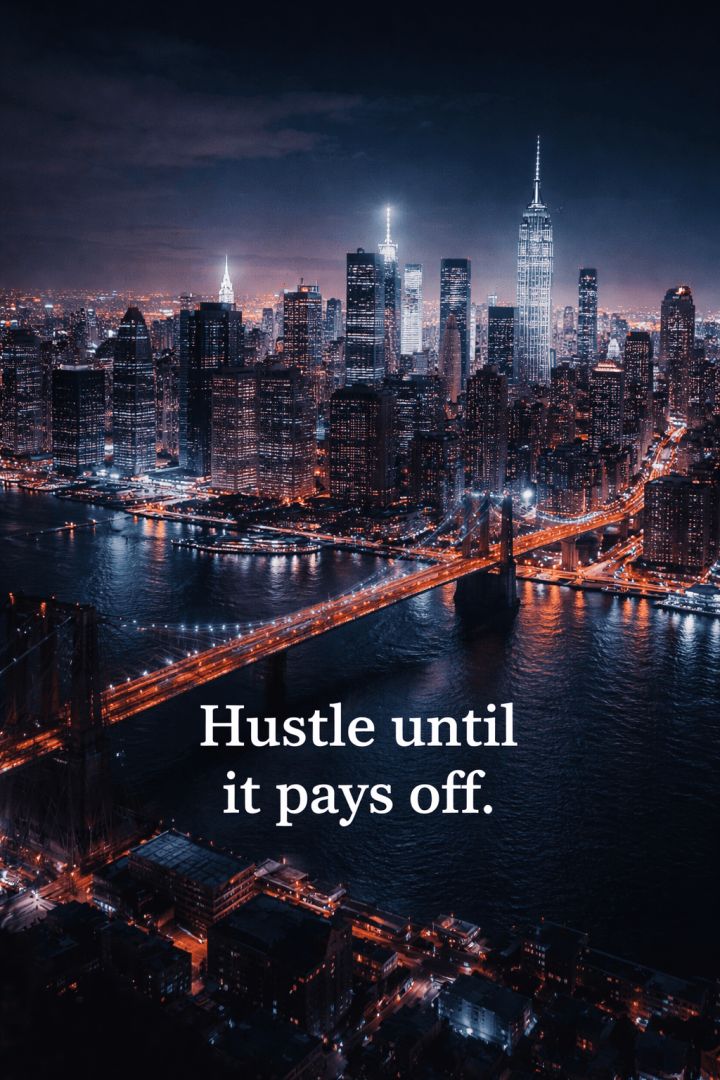 City lights and hustle vibes wallpaper