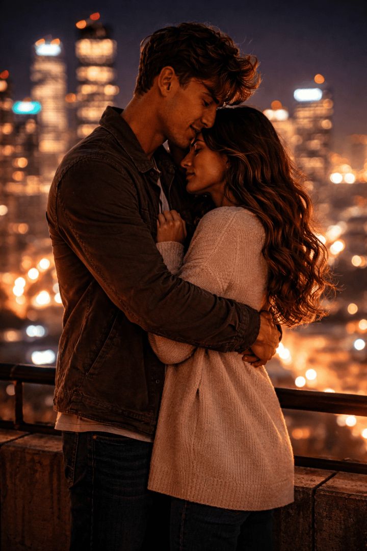 City lights and quiet love love wallpaper