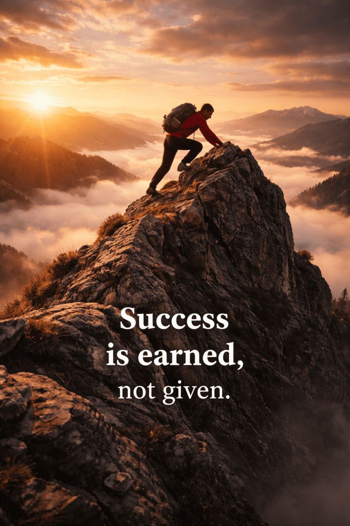 Climbing towards the peaks at sunrise wallpaper