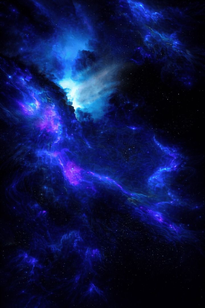 Cosmic dance of swirling nebulae space wallpaper