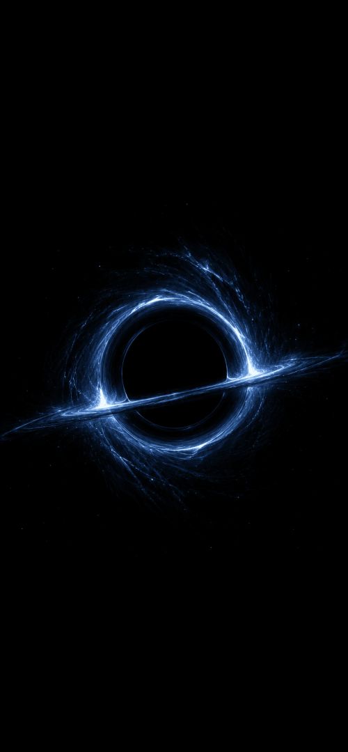 Cosmic vortex and glowing accretion disk wallpaper