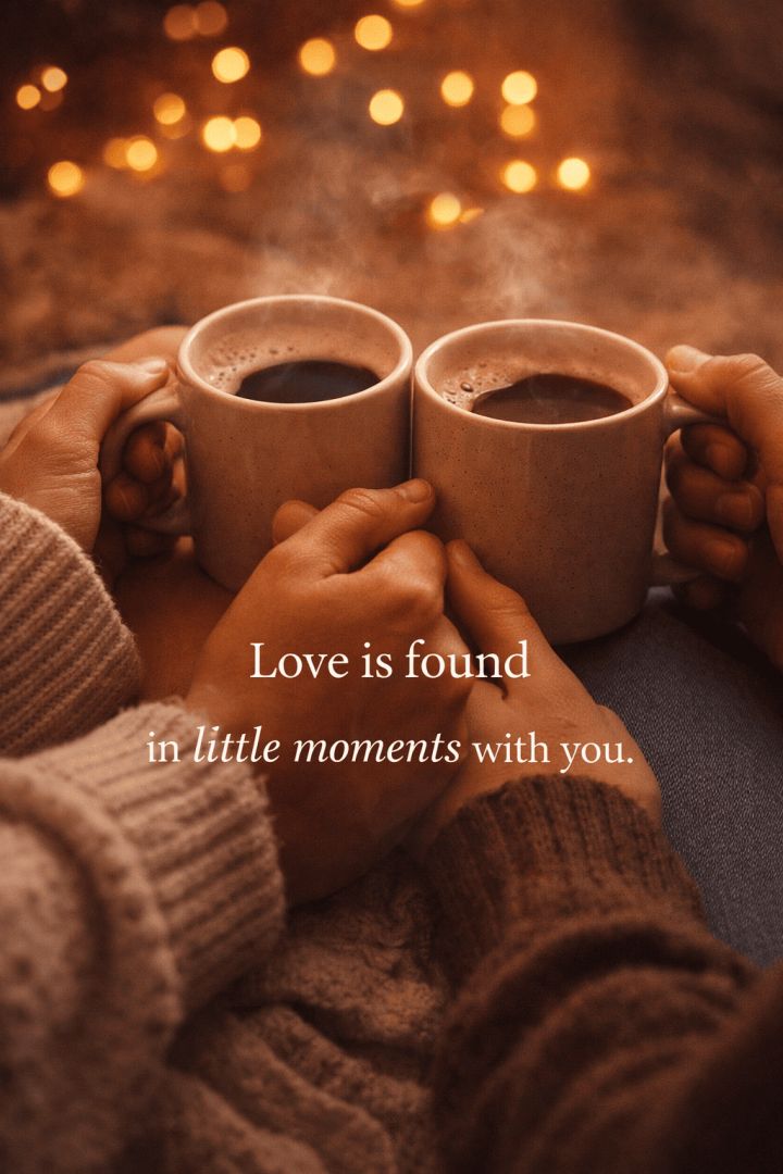 Cozy moments with warm drinks wallpaper