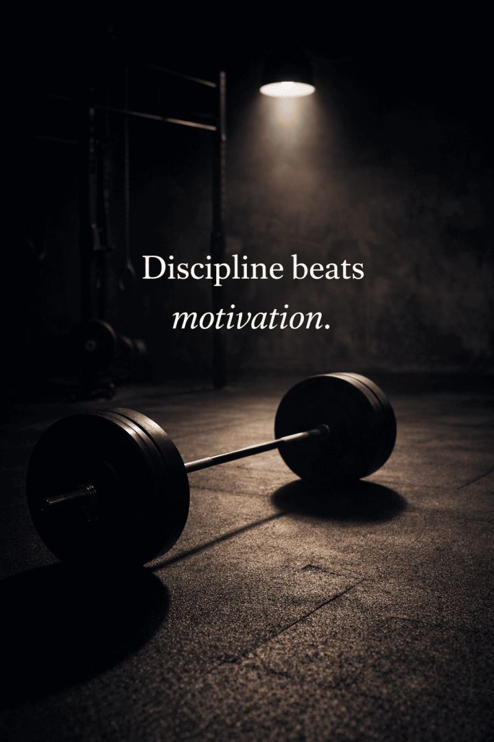 Discipline in the gym spotlight wallpaper