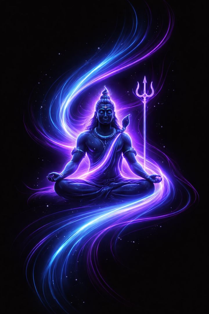 Divine meditation of Lord Shiva wallpaper