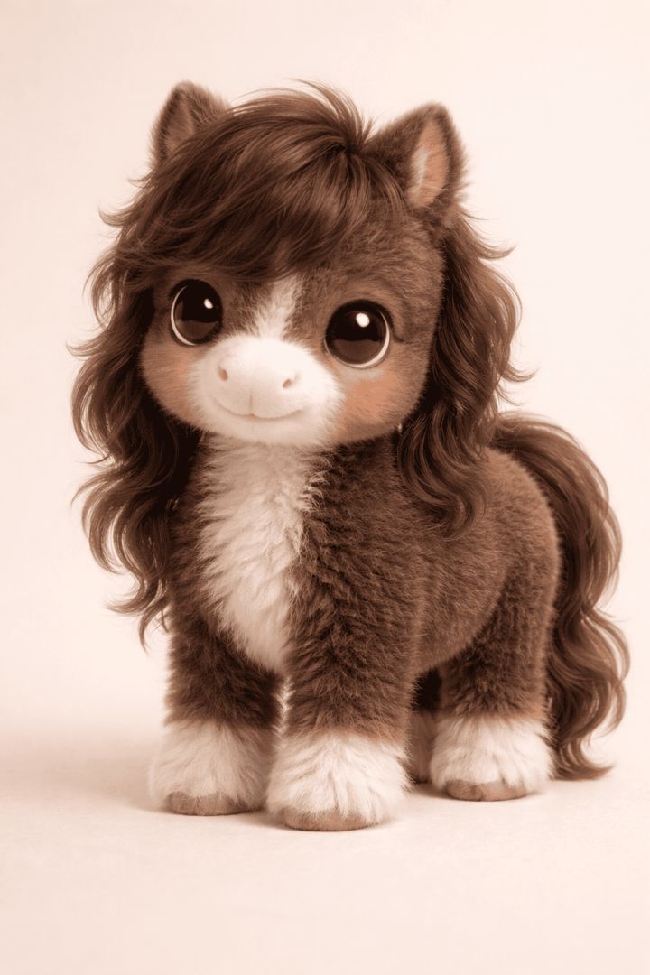 Fluffy pony in soft pastel colors wallpaper patakapix wallpaper