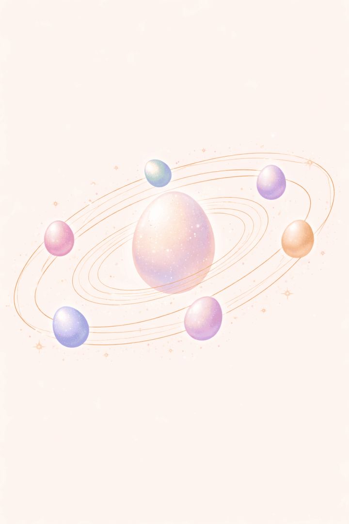 Easter eggs in orbit easter wallpaper wallpaper