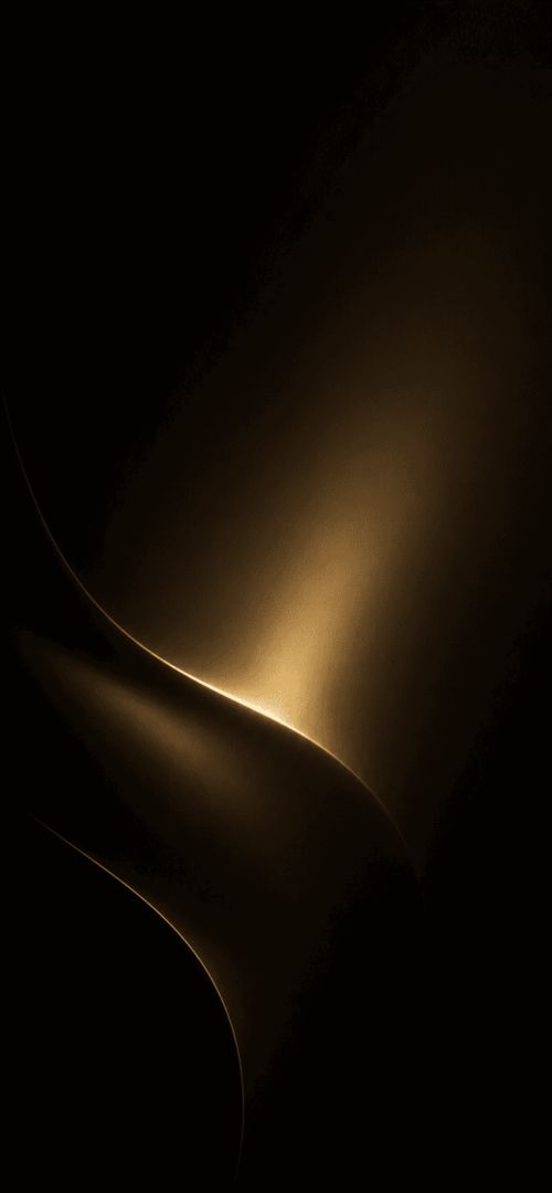 Elegant golden arc on dark canvas wallpaper