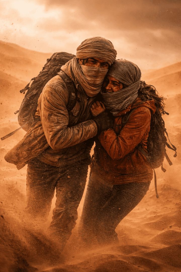 Endurance in the Sahara storm wallpaper