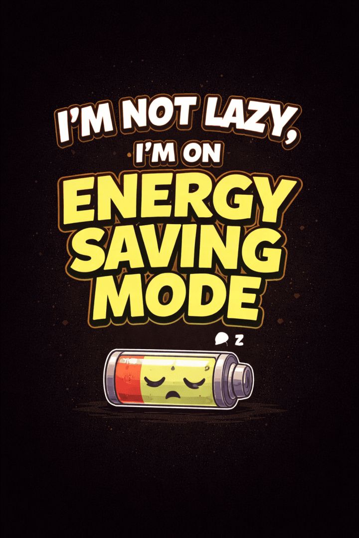 Energy saving mode humor wallpaper