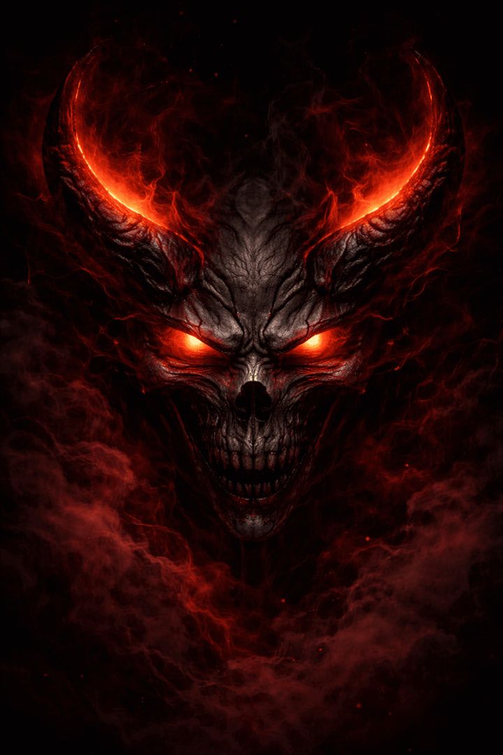 Eruption of demonic fury wallpaper