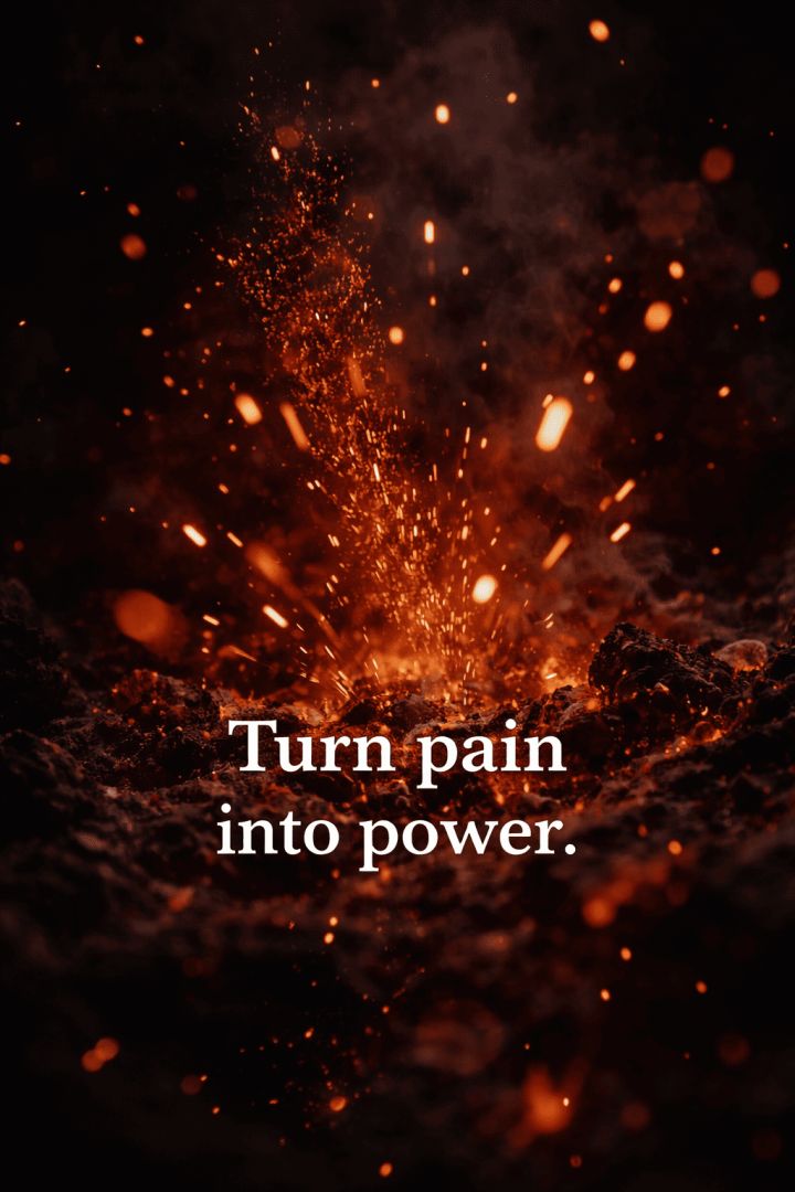 Fiery sparks of strength wallpaper