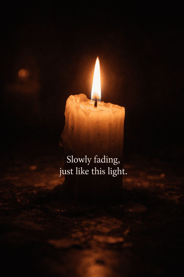 Flickering flame in the dark wallpaper