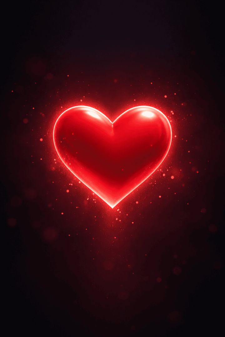 Floating hearts in pastel skies wallpaper
