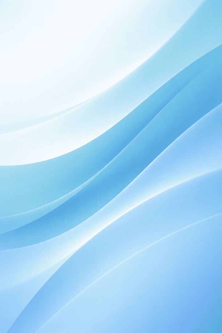 Flowing cyan and sky blue waves abstract wallpaper