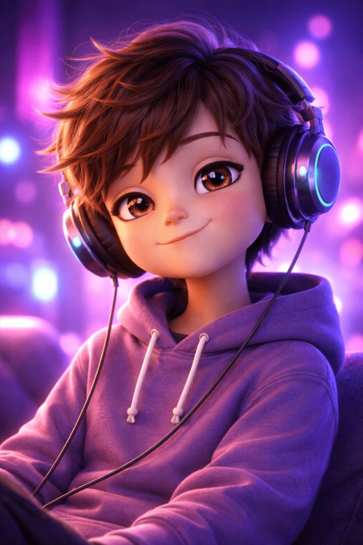 Futuristic beats and neon glow wallpaper