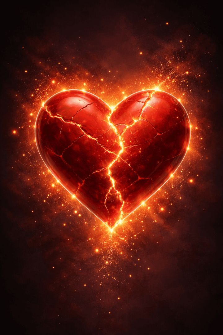 Glowing love in neon lights wallpaper