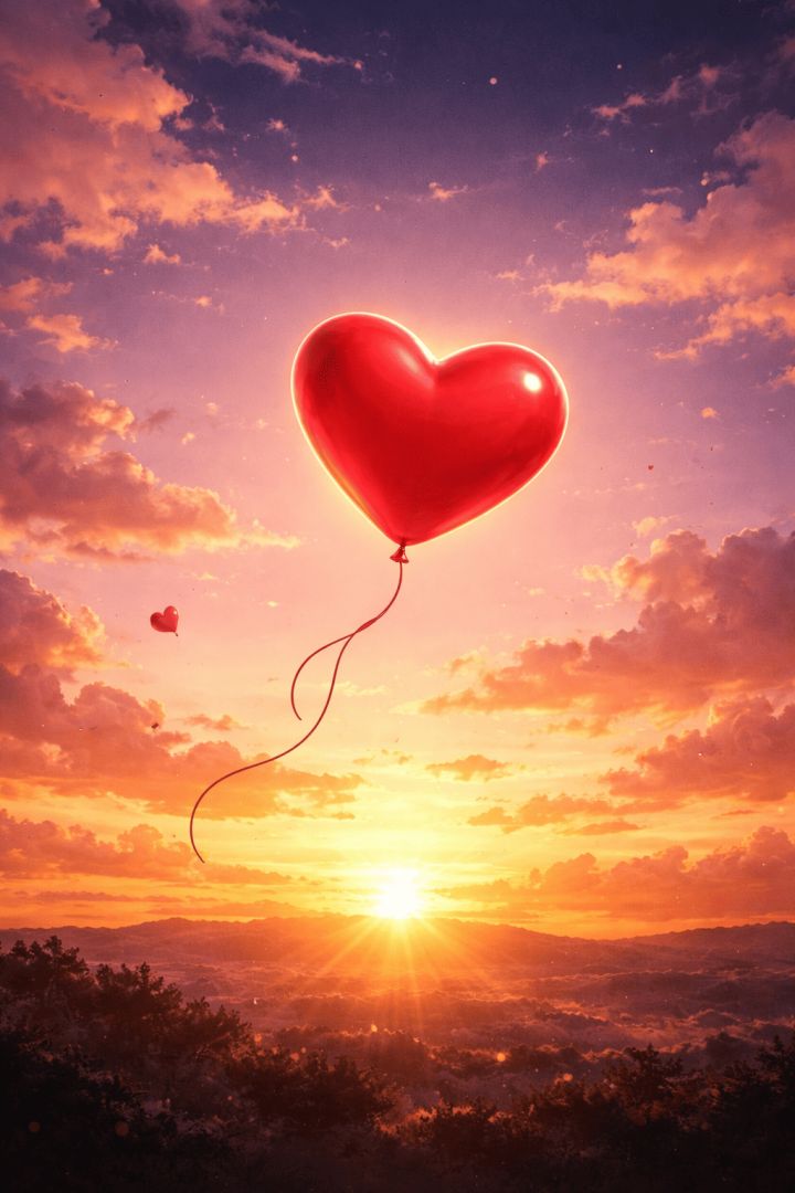 Glowing love in neon lights wallpaper