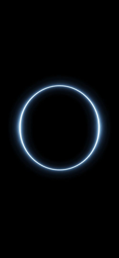 Glowing ring in cosmic void wallpaper