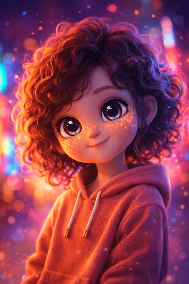 Glowing smile in neon lights wallpaper