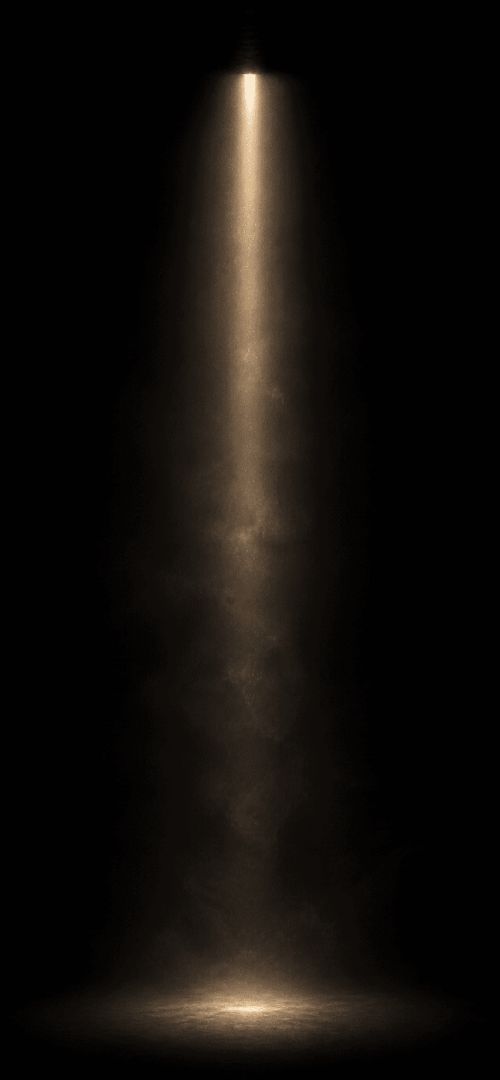 Golden spotlight in the dark wallpaper