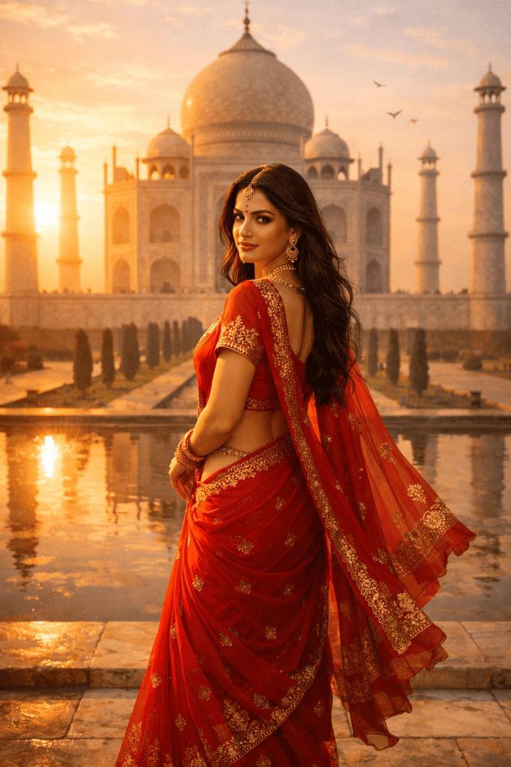 Graceful elegance at the Taj Mahal actor wallpaper
