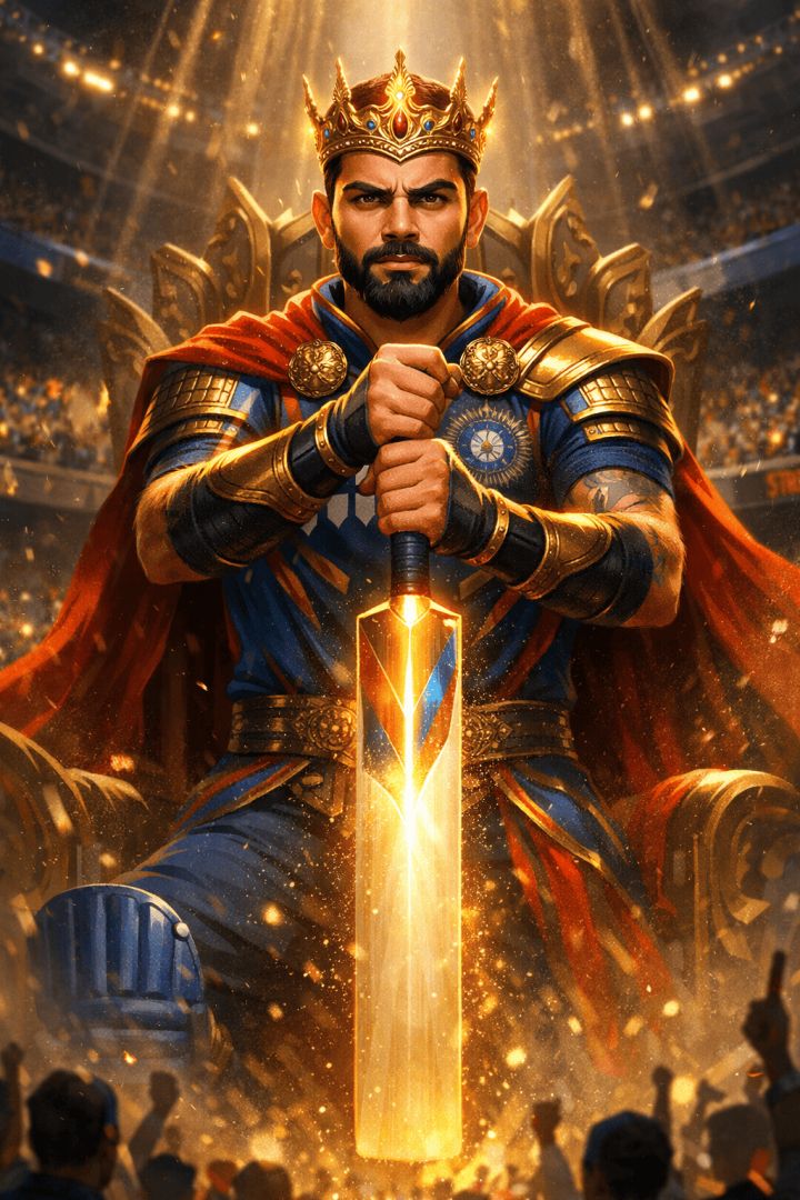 King Kohli Ruler of the Game-ipl-2026 cricket wallpaper