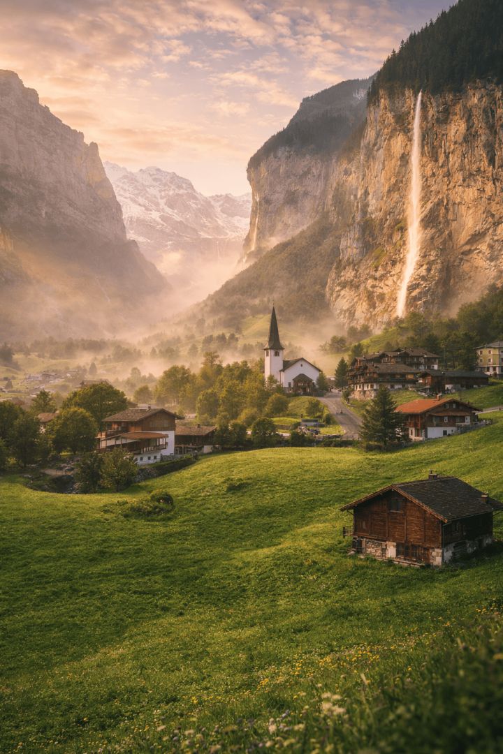 Lauterbrunnen Valley Switzerland Wallpaper wallpaper