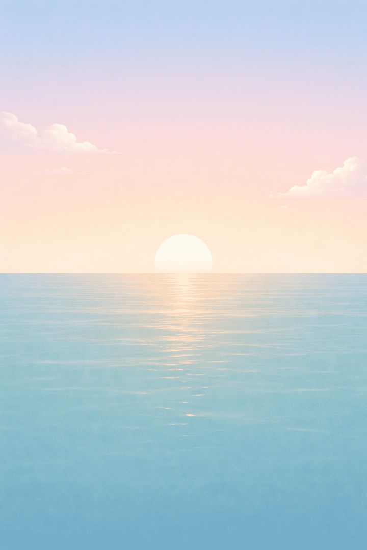 Minimal Ocean Horizon wallpaper