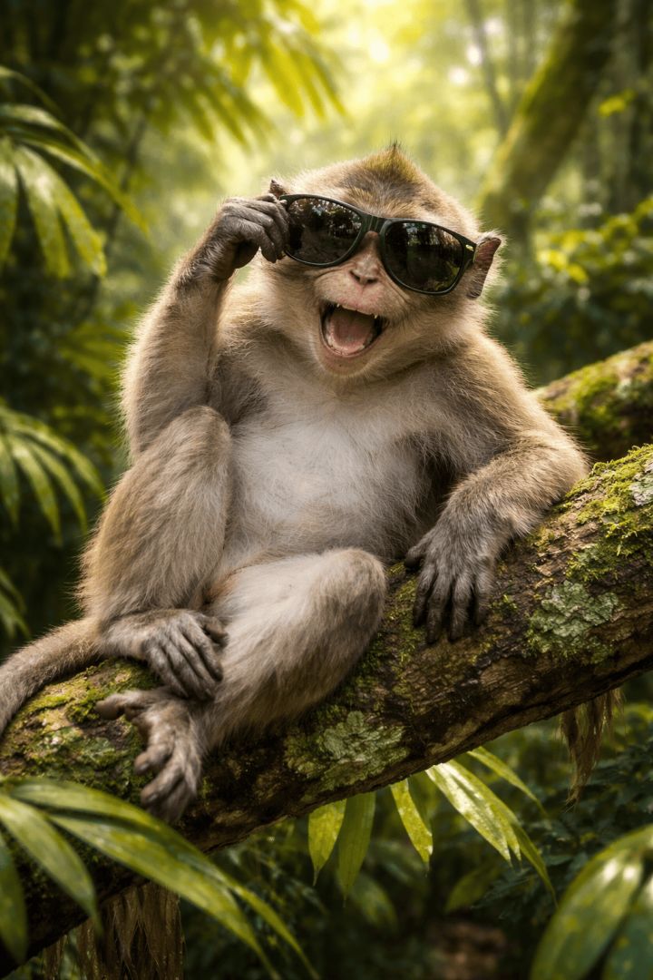 Mischief in the jungle suns wallpaper
